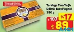 TARABYA TAM YAĞLI DİLİMLİ TOST PEYNİRİ 350 G